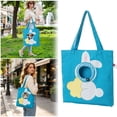 thumbnail image 1 of Shoulder Pet Carrier Bag Head-Out Design Tote – 14.96" x 14.96" Breathable Cat & Small Dog Carry Bag for Travel & Outings Blue, 1 of 3