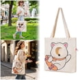thumbnail image 1 of Shoulder Pet Carrier Bag Head-Out Design Tote – 14.96" x 14.96" Breathable Cat & Small Dog Carry Bag for Travel & Outings White, 1 of 3