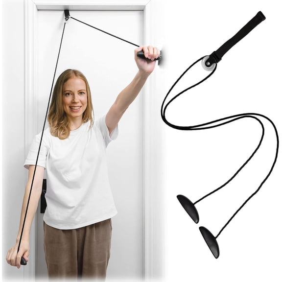 Shoulder Pulley Over The Door Physical Therapy System, Exercise Pulley, Alleviate Shoulder Pain and Facilitate Recovery from Surgery, FSA/HSA Eligible