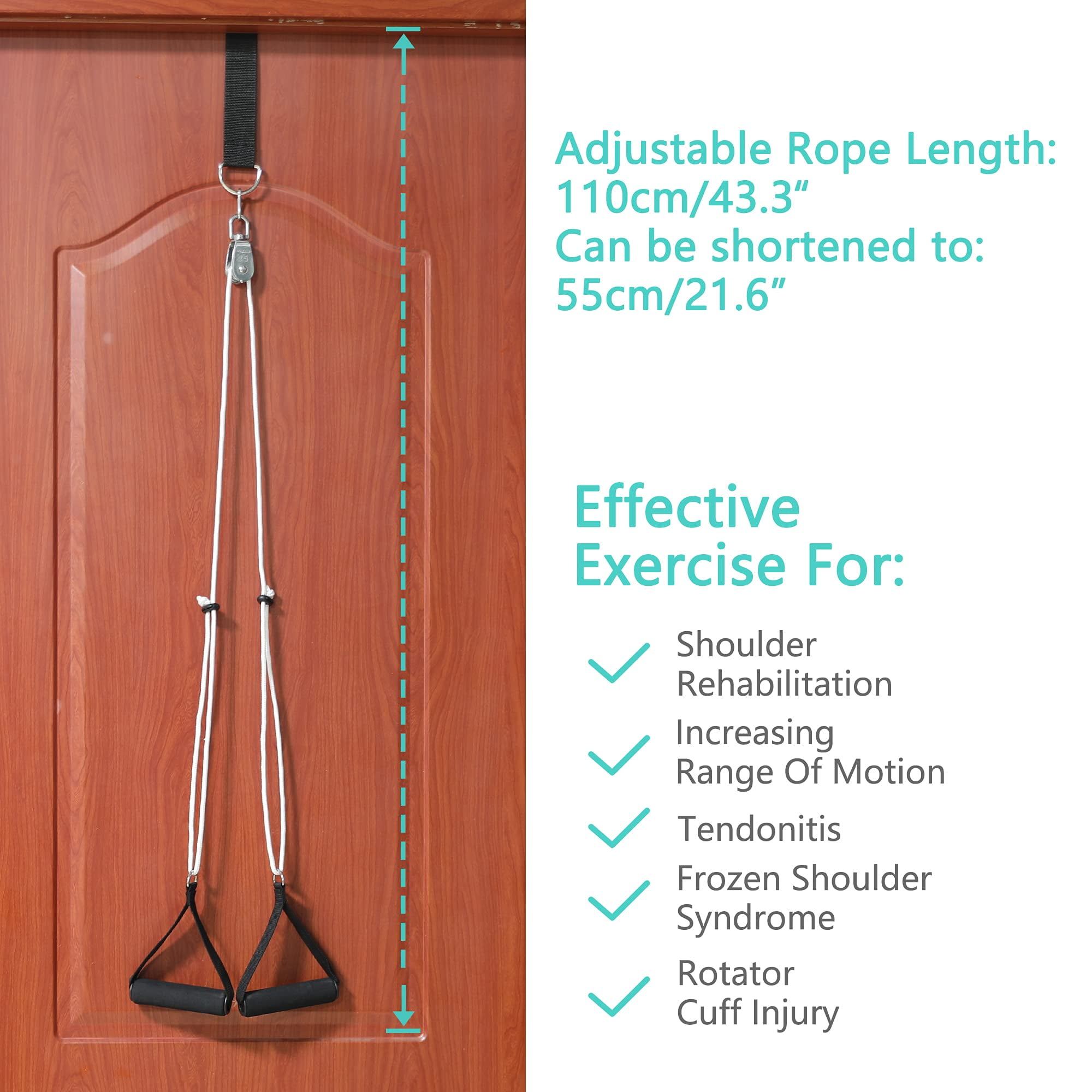 Shoulder Pulley, Over the Door Pulley System for Shoulder Rehab