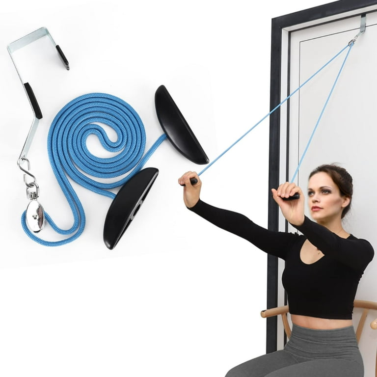 Shoulder Pulley Over The Door Physical Therapy System Exercise Pulley for Physical Therapy Alleviate Shoulder Pain and Facilitate Recovery from Surgery Blue Walmart