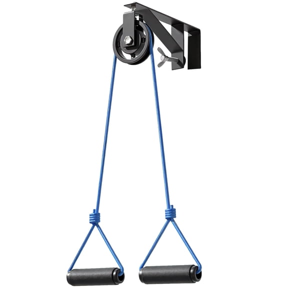 Shoulder Pulley for Physical Therapy, Over the Door Pulley with Metal Frame for Shoulder Rehab, Long Rope with Comfortable Handles for Shoulder Pain Reduction and Mobility Improvement