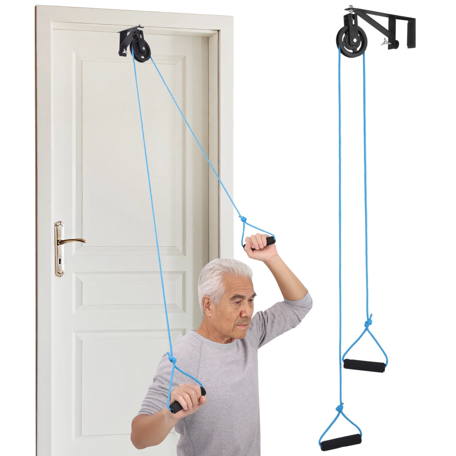 Shoulder Pulley for Physical Therapy, Over The Door Pulley Rehab ...