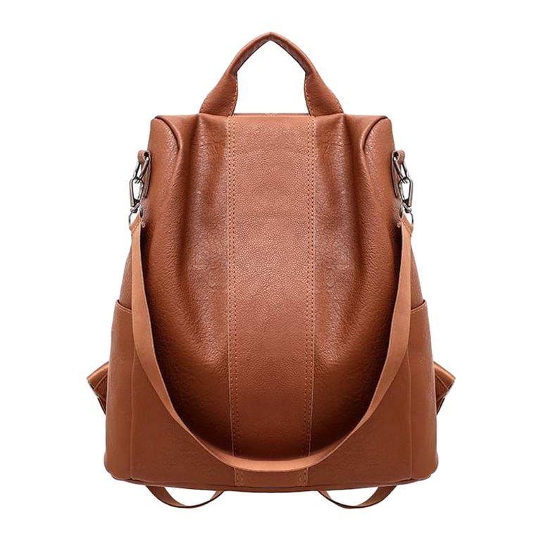 Genuine Leather Backpack Purse Anti Theft Travel Shoulder Handbag Amazon.com: Telena Backpack Purse for Women, PU Leather Anti  main image 3