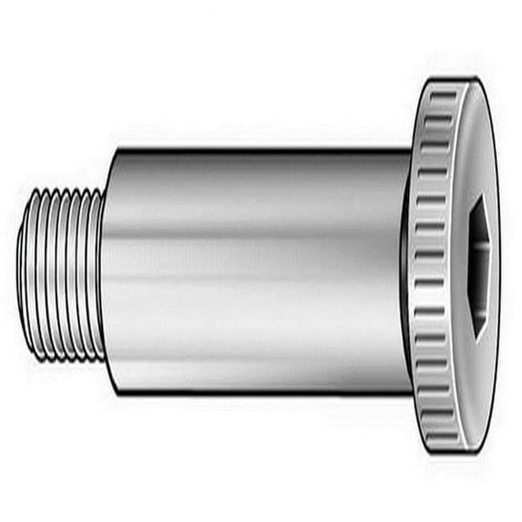 Shoulder Screw, 5/16"-18 Thr Sz, 1/2 in Thr Lg, 2 in Shoulder Lg, Alloy Steel, 25 PK