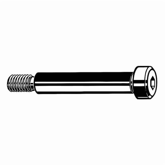 Shoulder Screw, M12-1.75 Thr Sz, 18 mm Thr Lg, 40 mm Shoulder Lg, Alloy Steel, 5 PK