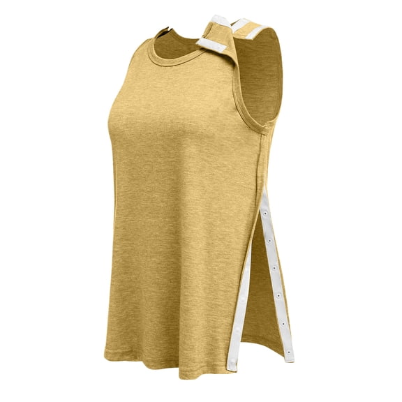 Shoulder & Side Full Snap-Access Tank Tops for Women Post Surgery Shirts Shoulder Arm Broken Breast Recovery Tank Tops