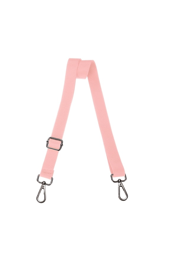 Shoulder Strap 2.5cm Wide Crossbody Strap, Pink, Black Buckle