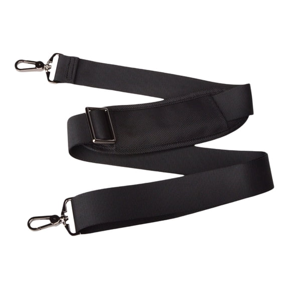 Shoulder Strap,Adjustable Soft Replacement Shoulder Strap,63 inch Adjustable Comfortable Belt with Metal Hooks,Heavy-Duty All-Purpose Shoulder Strap for Laptop Messenger Crossbody Bag,(Black,63 in)