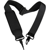 Shoulder Strap, Durable 55" Universal Replacement Laptop Shoulder Strap, Adjustable Comfortable Belt with Metal Hooks for Briefcase, Computer Messenger Bag, Laptop Case Luggage/Duffel/Camera, (Black)