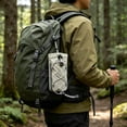 thumbnail image 1 of Shoulder Strap Pouch, Backpack Water Bottle Carrier and Phone Holder, Lightweight Hands-Free Hydration Pack Accessory for Camping, Hiking, Walking, Biking, and Traveling, 1 of 7