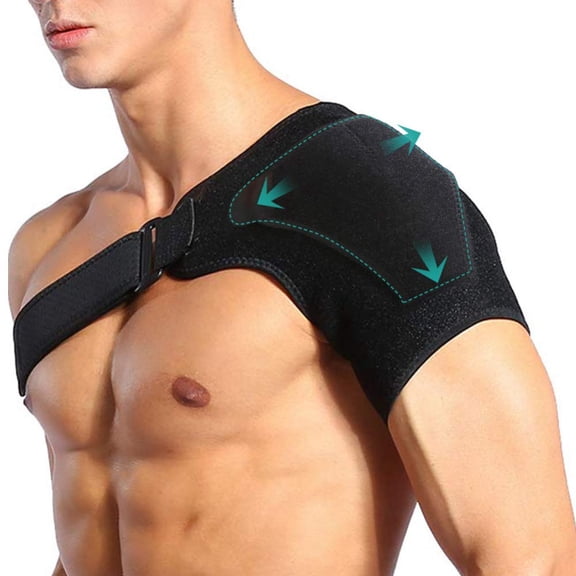 Shoulder Support for Women and Men, Rotator Cuff Support Stability Wrap for Dislocated AC Joint, Bursitis, Tendonitis, Labrum Tear, Arthritis, Shoulder Compression Sleeve