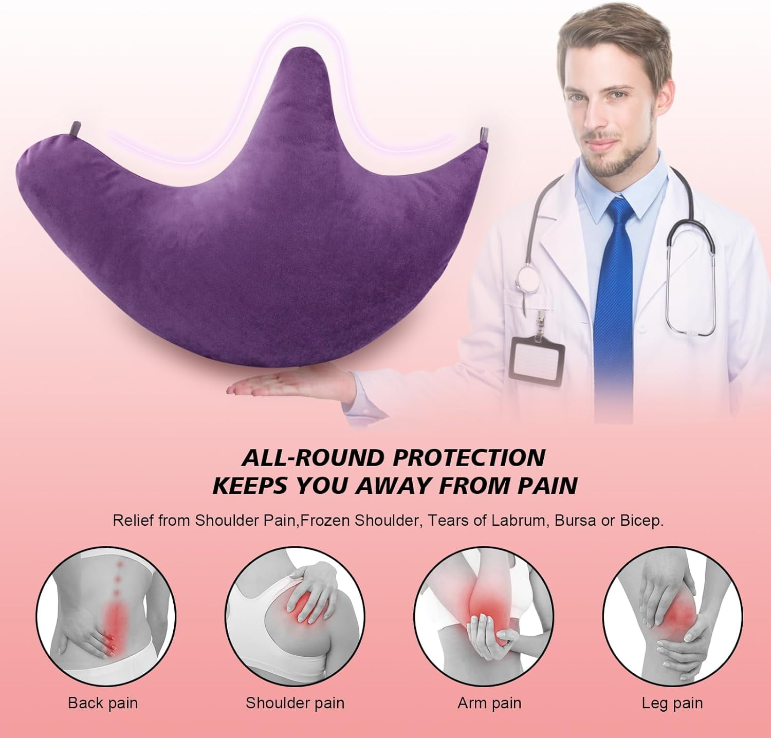 Shoulder Surgery Pillow, Rotator Cuff Pillow for Neck and Shoulder Pain