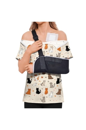 Shoulder Surgery Recovery Shirts Women Post Surgery Shirt Left and Right Side Snap Access Recovery T Shirt for Women