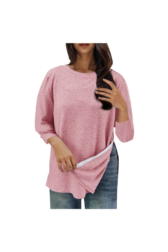 Shoulder Surgery Shirts for Women Post Op Adaptive Clothing PullLoose Fit Long Sleeve Top for Fall Winter Wear