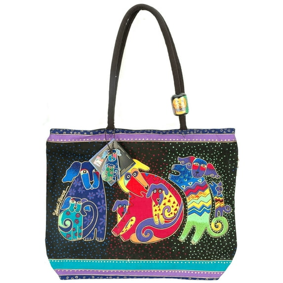 Shoulder Tote Zipper Top 18"X5"X15"-Dogs & Doggies