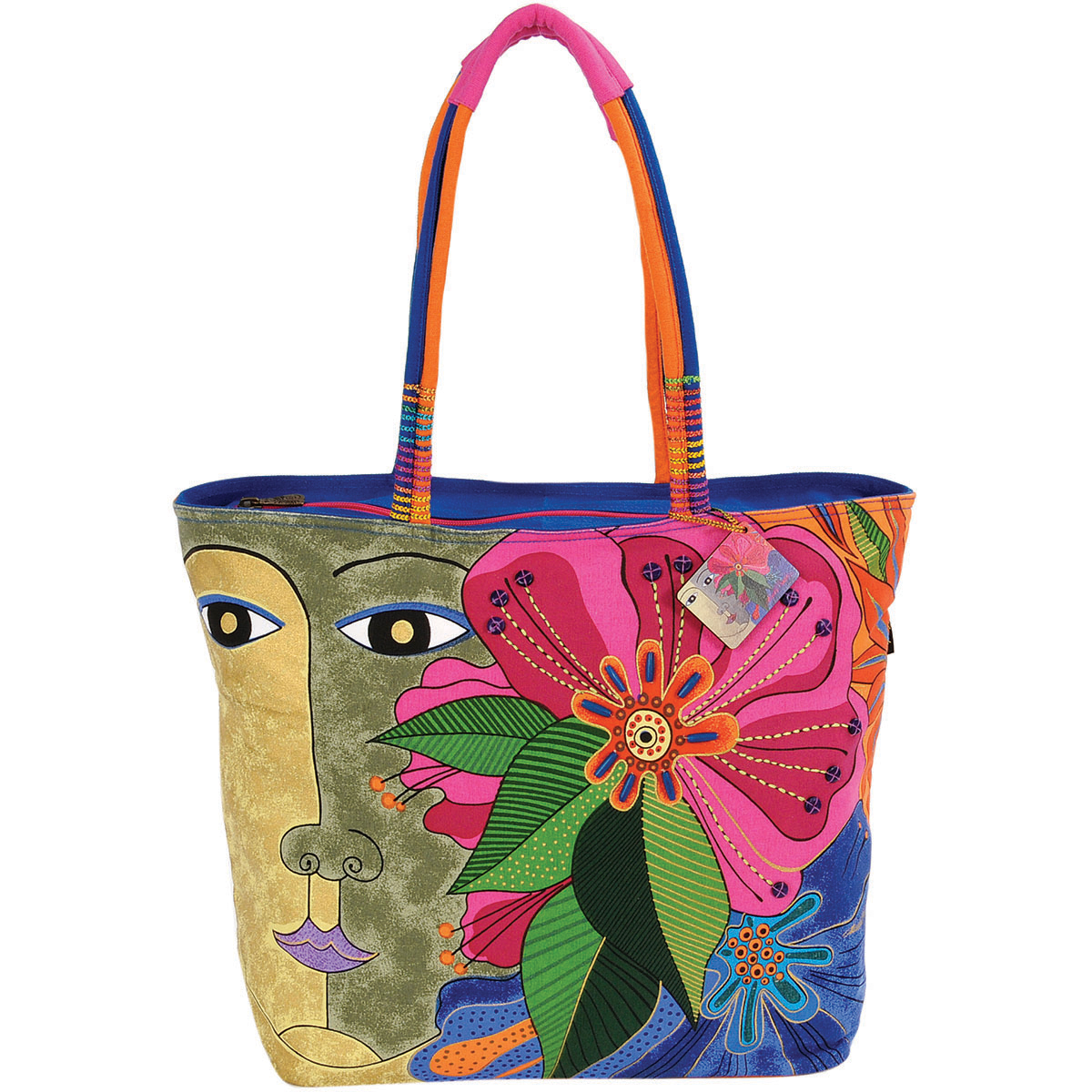 Shoulder Tote Zipper Top 191/2 Inch X 7 Inch X 151/2 InchBlosso