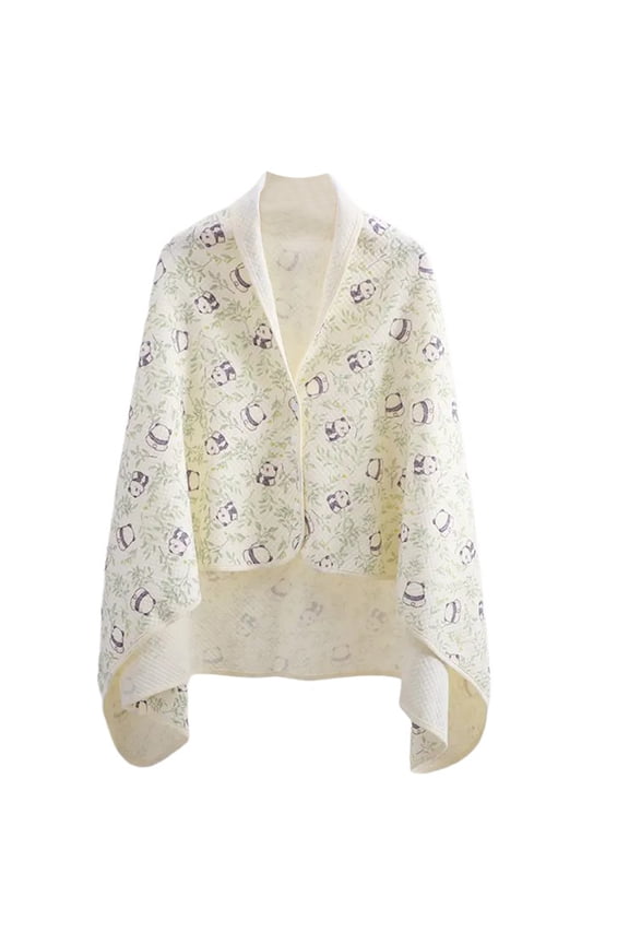 Shoulder Warmer Wearable Half Cape Cotton Mother Shoulder Wrap for Sleeping Warm for Women Half Cape Shawl