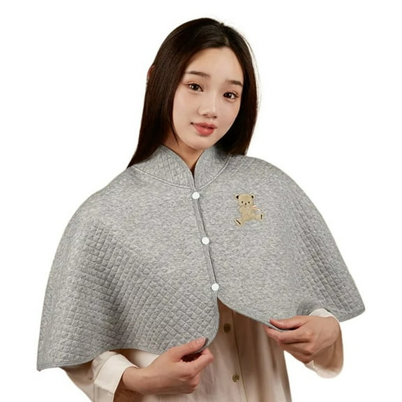 Shoulder Warmer Wearable Half Capes Cotton Mother Shoulder Wrap for Sleeping Warm for Women Half Capes Shawl