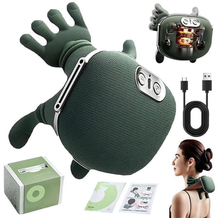 Shoulder and Neck Massager, Electric Cervical Massager with Hands, Multifunctional Cordless Neckmassager with Fingers