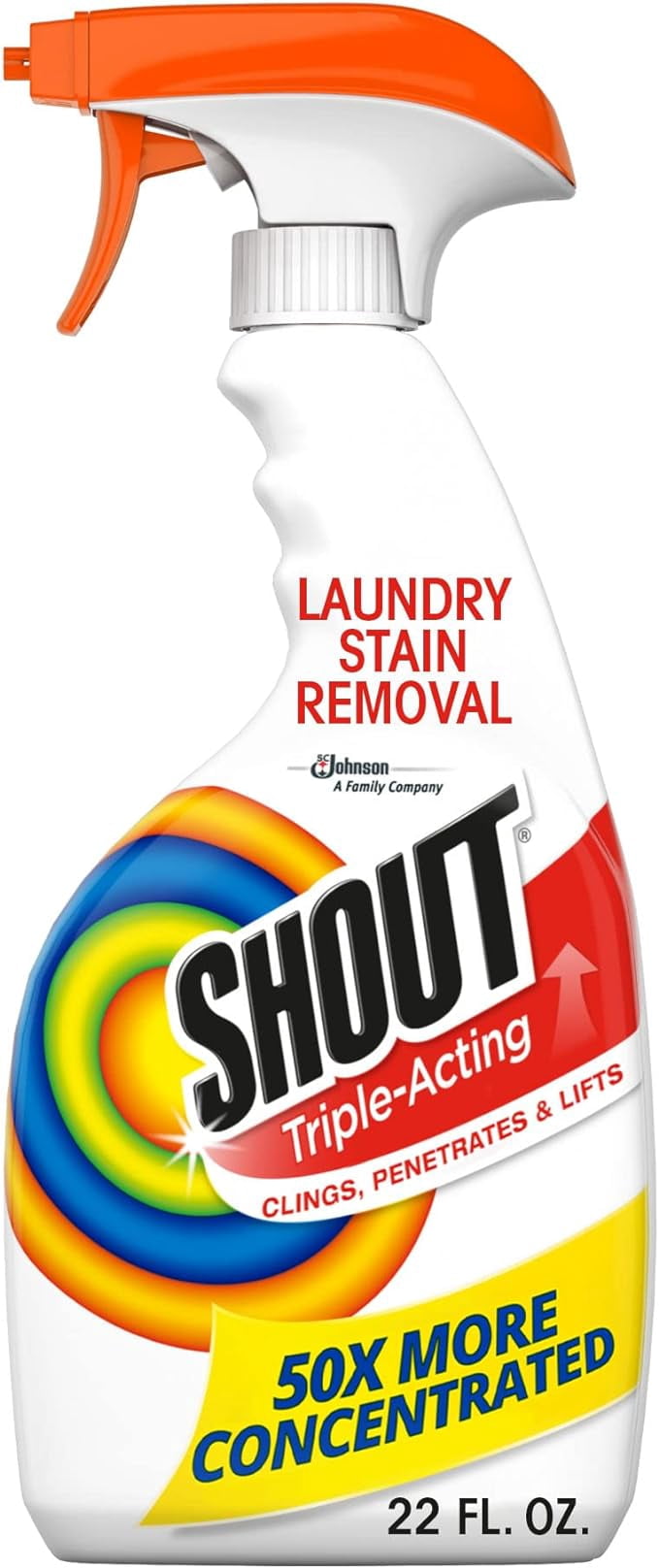 Shout Active Enzyme Laundry Stain Remover Spray, TripleActing Formula