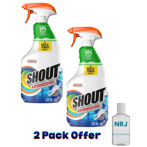 Shout Advanced Acting Gel, Laundry Stain Remover, 22 Ounce