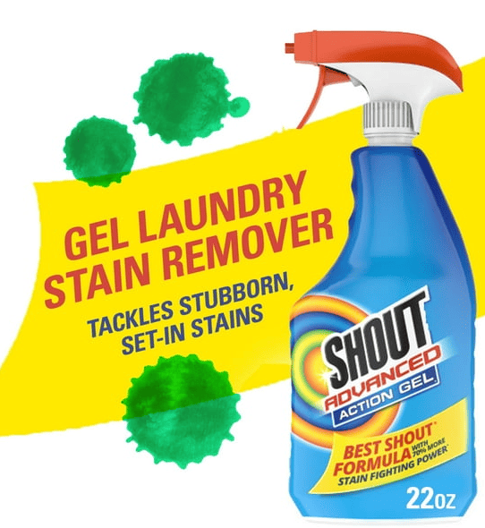 Shout Advanced Acting Gel, Laundry Stain Remover, 22 Ounce