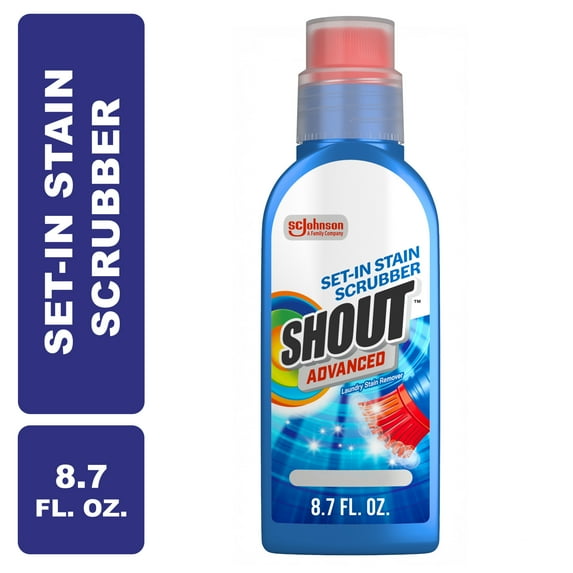 Shout Advanced Laundry Stain Remover,Ultra Concentrated Gel Brush, 8.7 Ounce