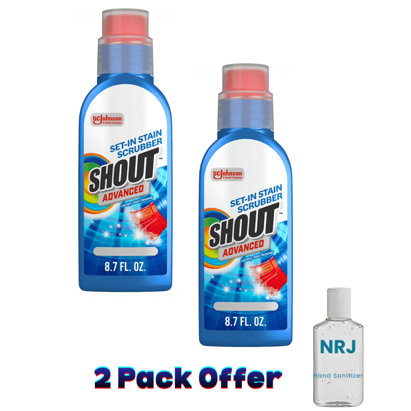Shout AdvancedLaundry Stain Remover,Ultra Concentrated Gel Brush, 8.7 Ounce