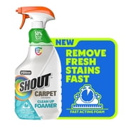 Shout Carpet Clean Up Foamer Rug & Carpet Cleaner, Color Safe and Fast Acting Spot & Stain Remover, 22 oz Trigger Spray