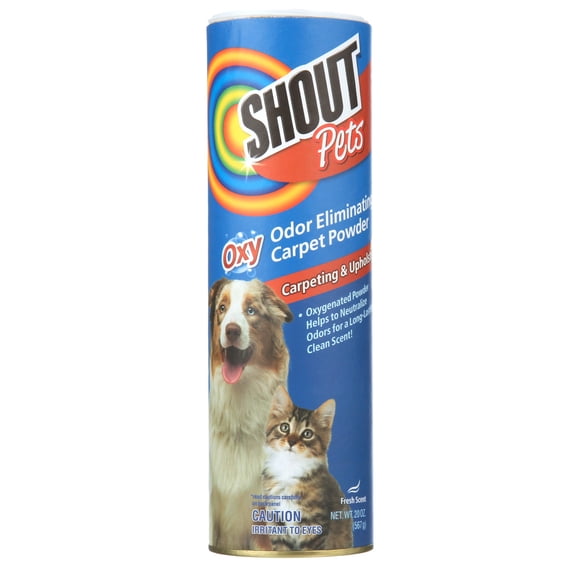 Shout Carpet Odor Eliminator, Fresh Scent, 20 Ounce Pet Stain Remover