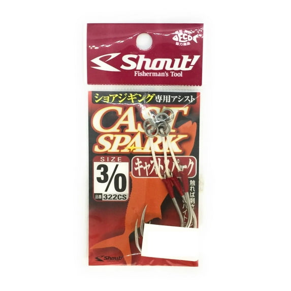 Shout! Cast Spark 322CS Saltwater Jigging Hook For Shore Fishing