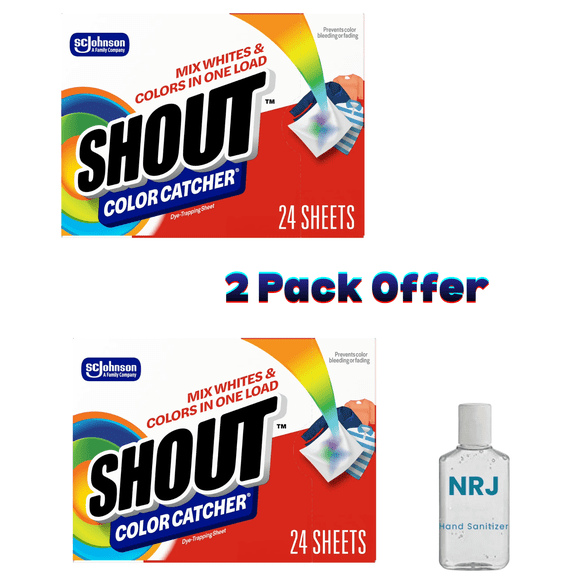 Shout Color Catcher Laundry Dye-Trapping Sheets, 24 Count