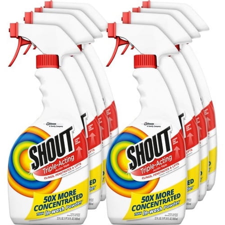 Shout Laundry Stain Remover - Concentrate - 8 / Carton - Clear | Bundle of 2 Cartons