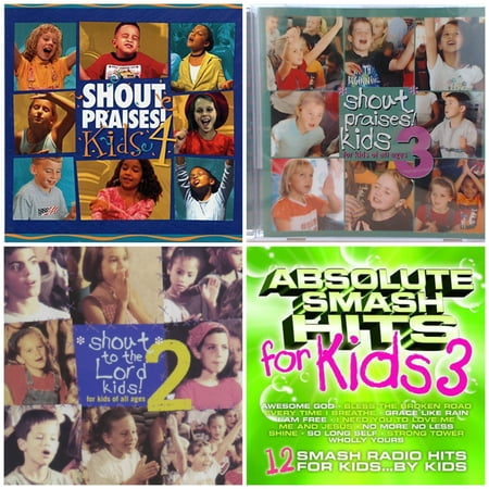 Pre-Owned Shout Praises Kids 4CD Collection Bundle Pack