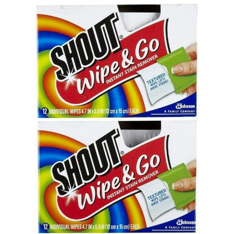 DA200 SHOUT LAUNDRY WIPE WRAPPED TOWELETTES #686661 (2/40) PN:1076