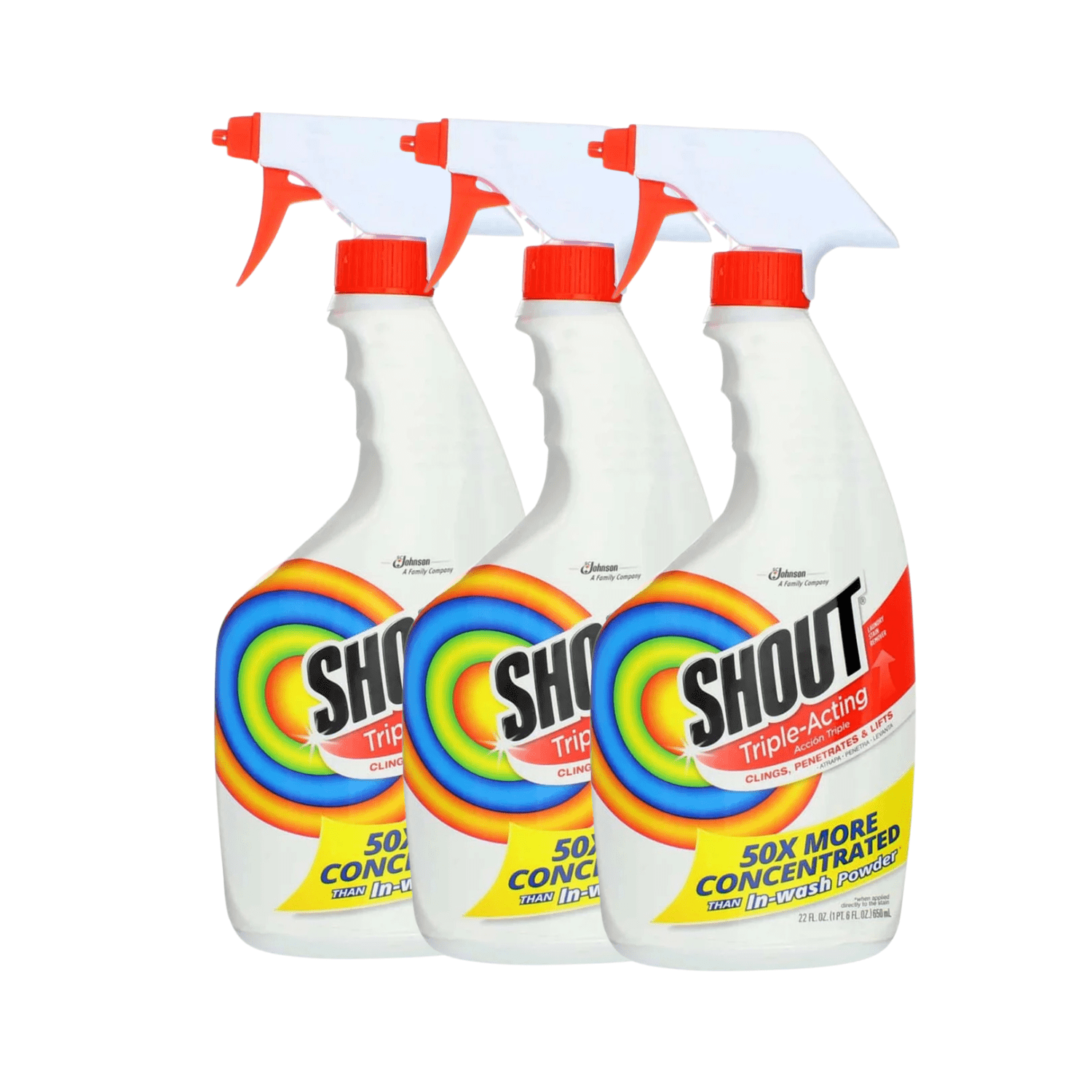 Shout Triple Acting (3 Pack) 66 oz
