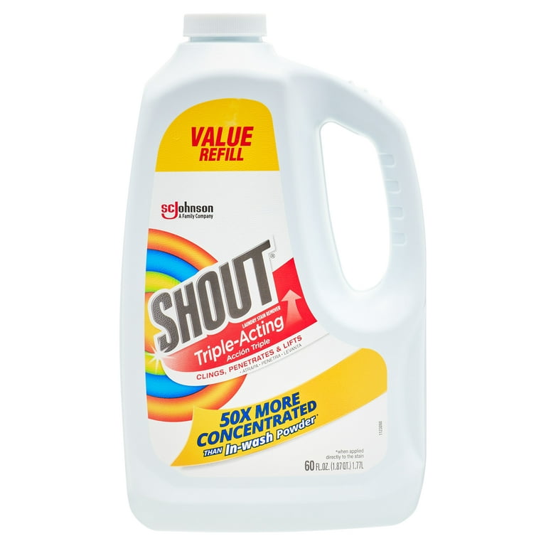 SHOUT Triple-Acting Stain Remover - 60 oz bottle