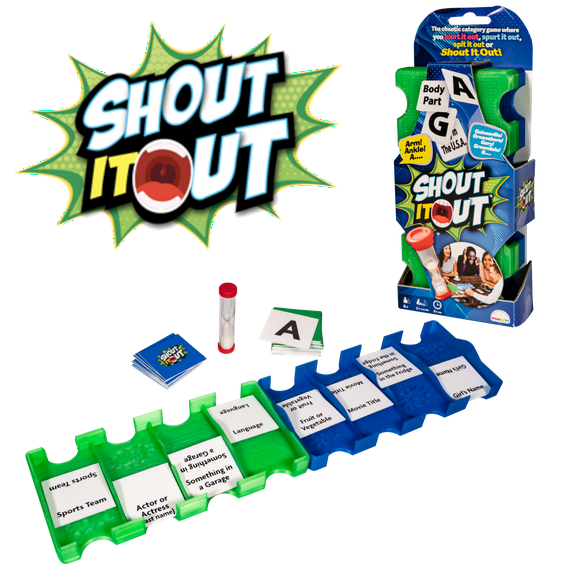 Shout It Out - The Ultimate Word Challenge Game For 2 Players/Teams. Fast-Paced Category Game To Generate The Most Words In 60 Seconds Within The Combination Of 20 Category & 26 Letters