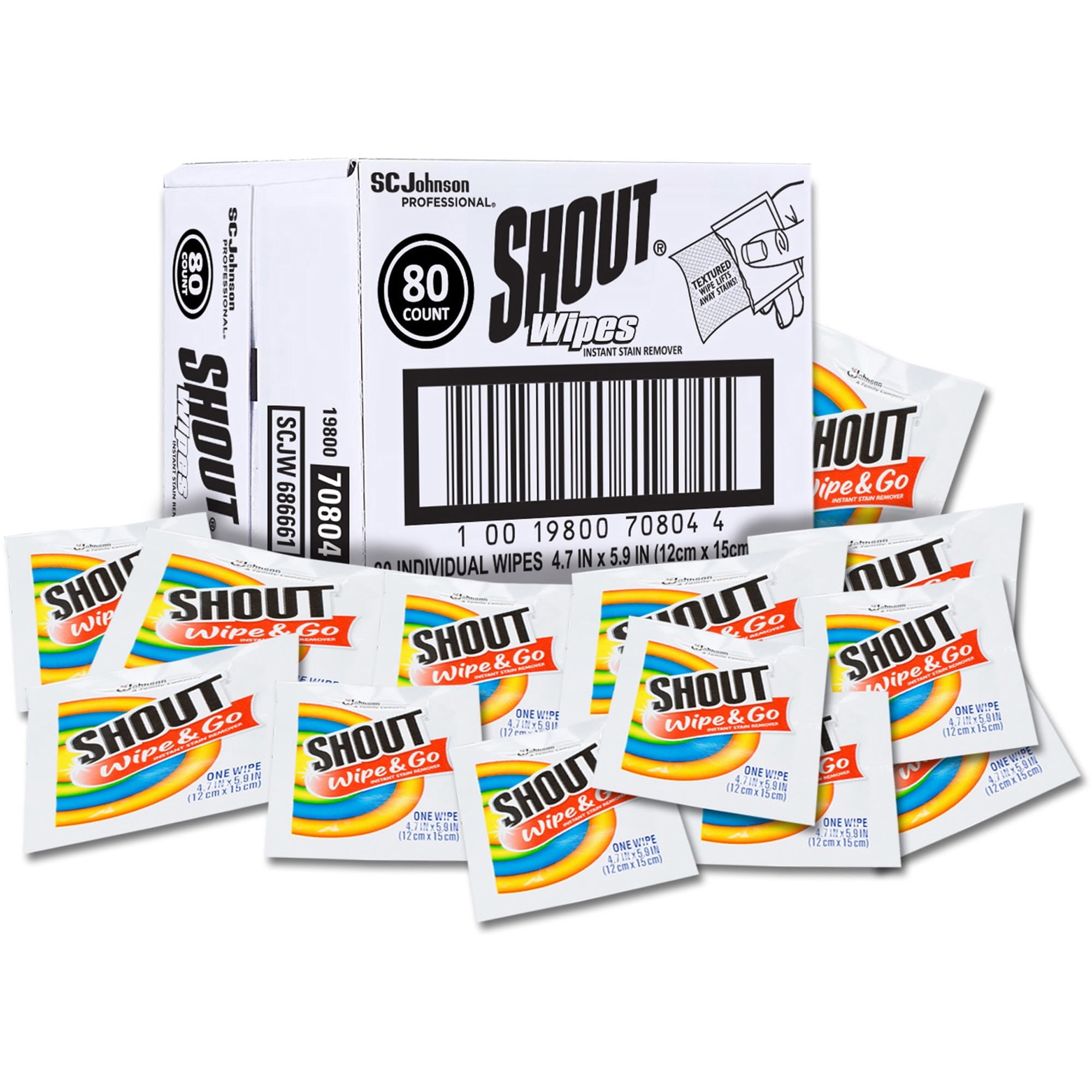 Shout Wipes, Wipe And Go Instant Stain Remover, Laundry Stain And Spot  Remover For On-The-Go, 4 Wipes Per Pack - 24 Packs (96 Total Wipes -  Imported Products from USA - iBhejo