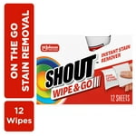 Shout Wipe & Go Instant Stain Remover - 12 CT