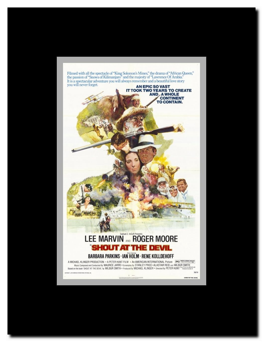 Shout at the Devil Framed Movie Poster