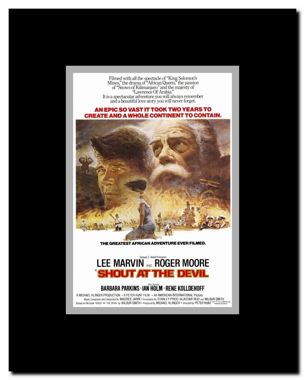 Shout at the Devil Framed Movie Poster