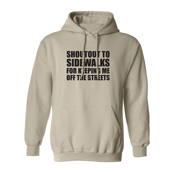 Shoutout To Sidewalks Adult Hooded Sweatshirt