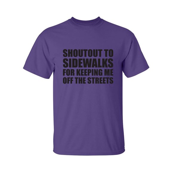 Shoutout To Sidewalks Adult Short Sleeve T-shirt