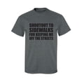 thumbnail image 1 of Shoutout To Sidewalks Adult Short Sleeve T-shirt, 1 of 4