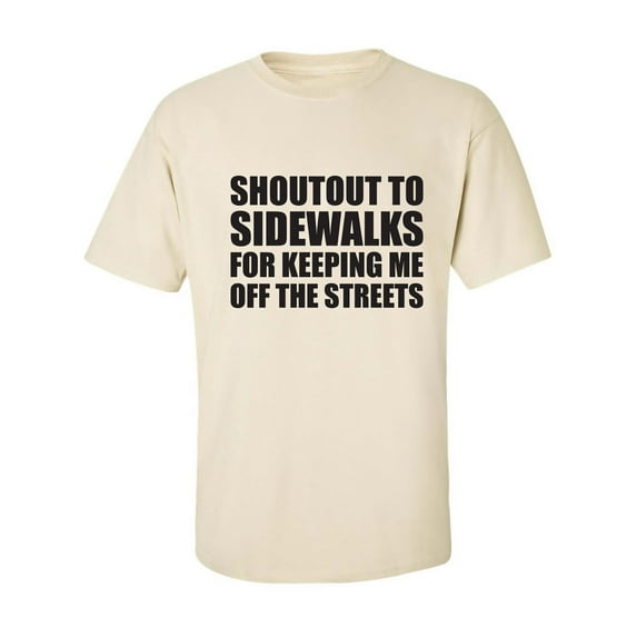 Shoutout To Sidewalks Adult Short Sleeve T-shirt