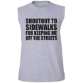 thumbnail image 1 of Shoutout To Sidewalks Adult Sleeveless Tee, 1 of 4