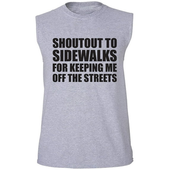 Shoutout To Sidewalks Adult Sleeveless Tee