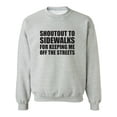thumbnail image 1 of Shoutout To Sidewalks Crewneck Sweatshirt, 1 of 4